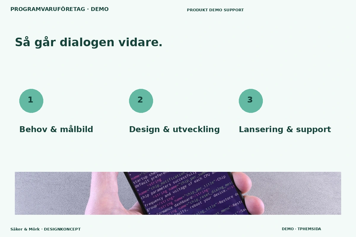 Säker & Mörk – Så fungerar dialogen för programvaruföretag