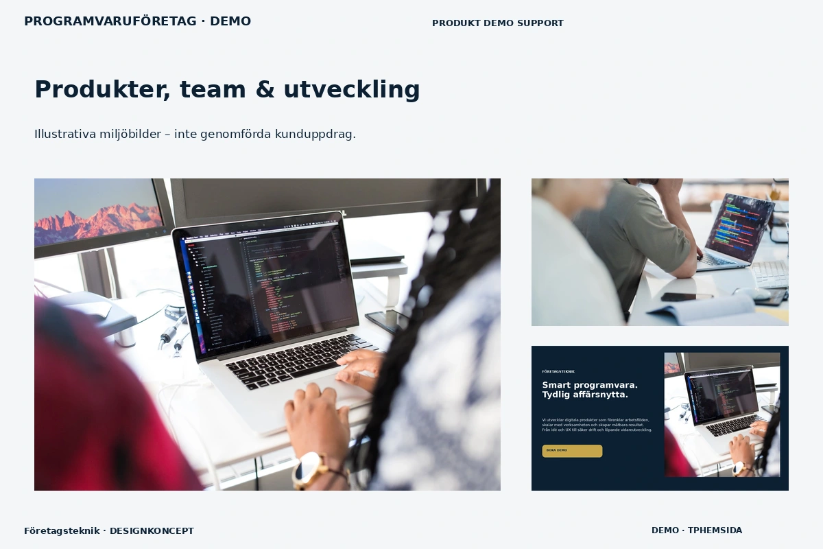 Företagsteknik – Produkter, team & utveckling för programvaruföretag