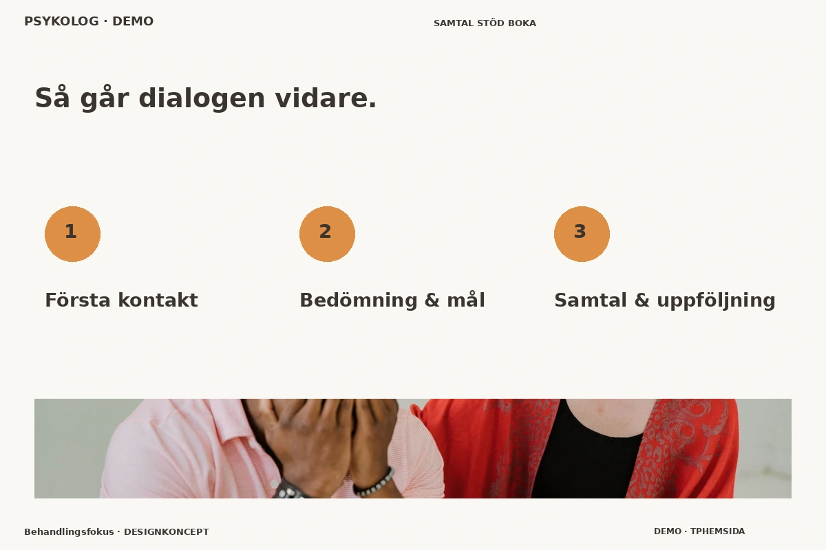 Behandlingsfokus – Så fungerar dialogen för psykolog