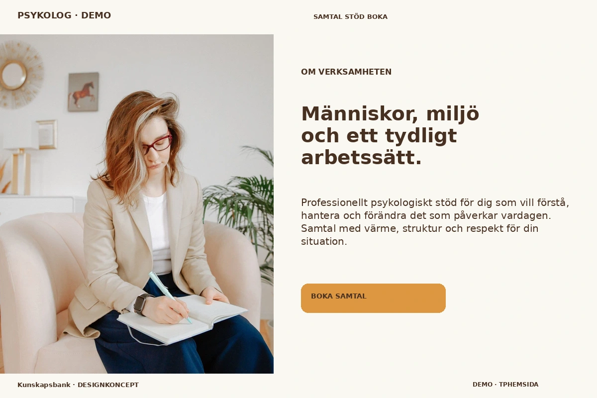 Kunskapsbank – Om verksamheten för psykolog