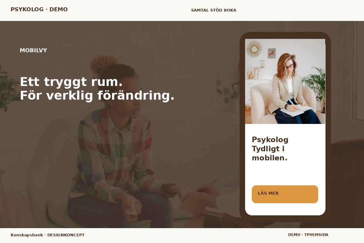 Kunskapsbank – Mobilvy för psykolog