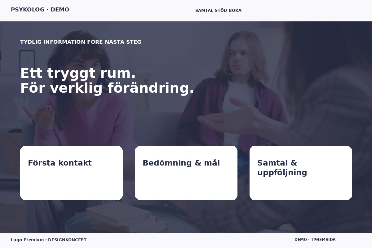 Lugn Premium – Inför ditt val för psykolog