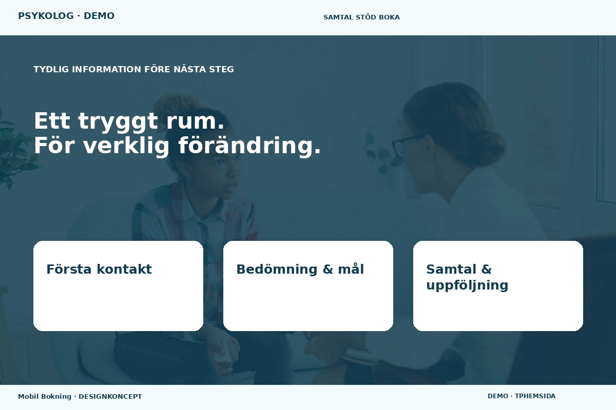 Mobil Bokning – Inför ditt val för psykolog