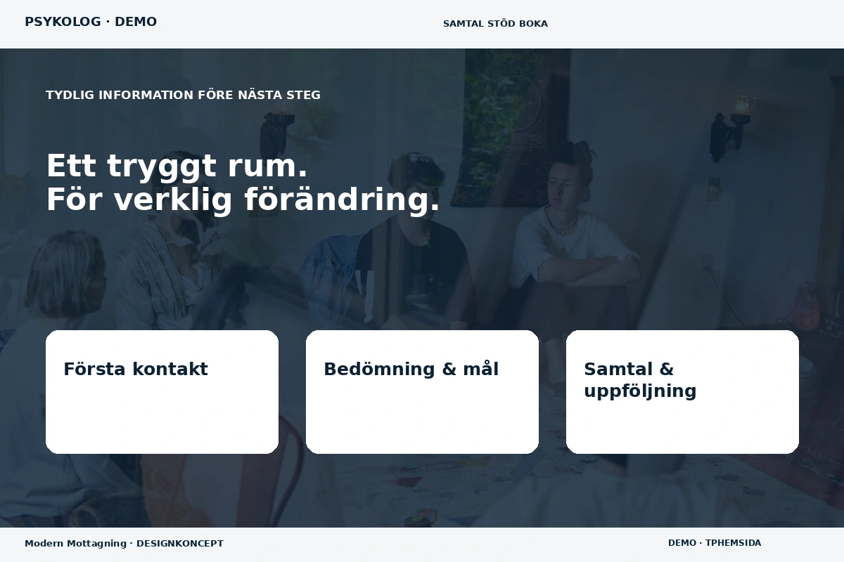 Modern Mottagning – Inför ditt val för psykolog