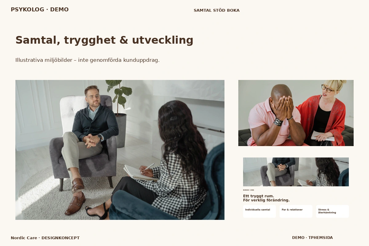 Nordic Care – Samtal, trygghet & utveckling för psykolog
