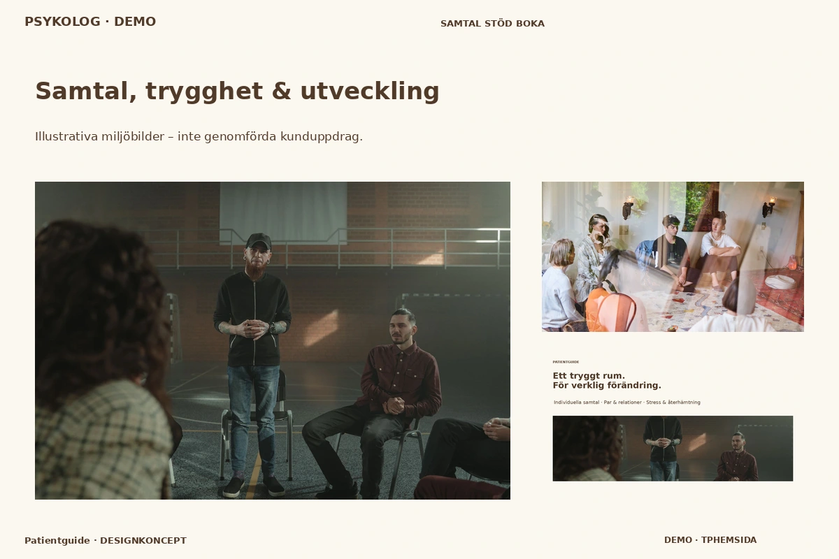 Patientguide – Samtal, trygghet & utveckling för psykolog