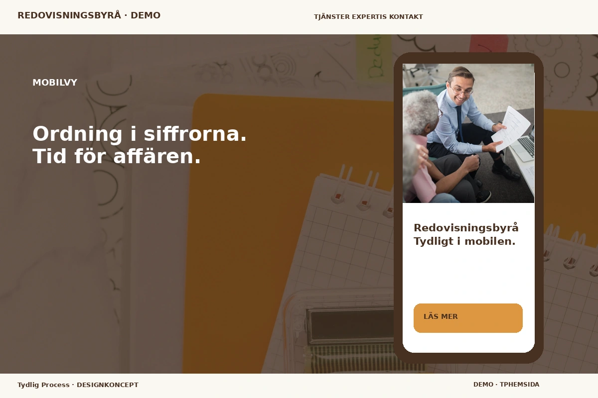 Tydlig Process – Mobilvy för redovisningsbyrå