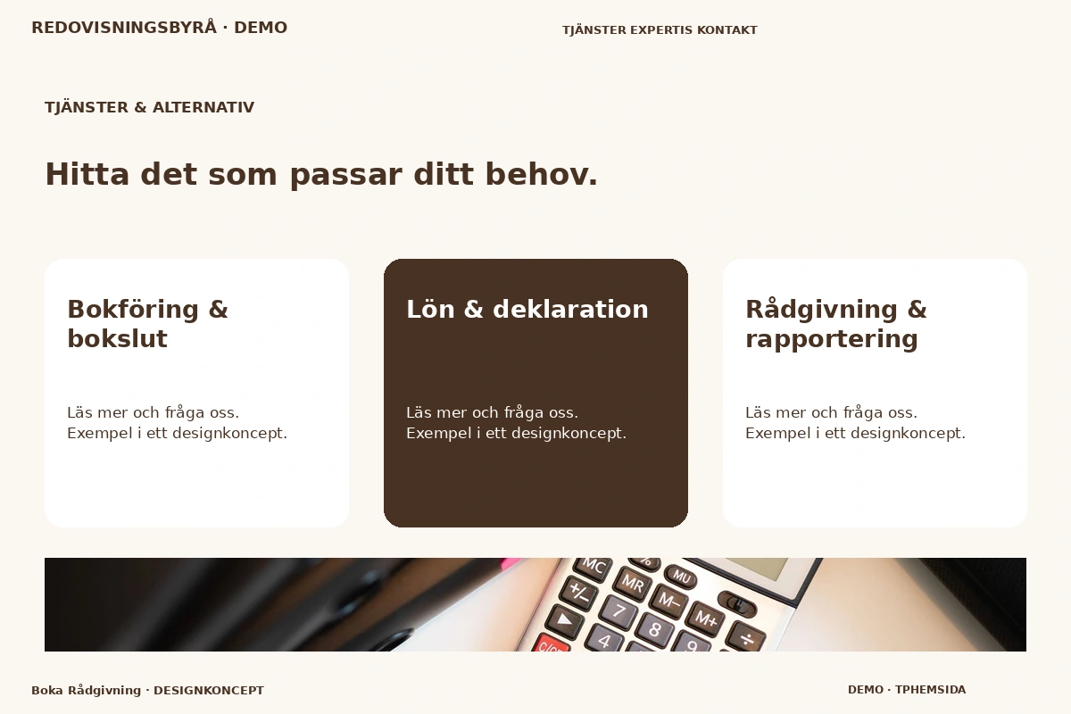 Boka Rådgivning – Tjänster & alternativ för redovisningsbyrå