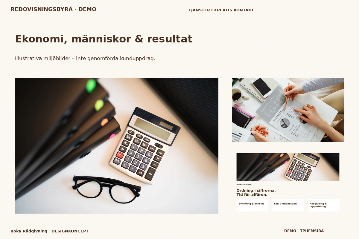 Boka Rådgivning – Ekonomi, människor & resultat för redovisningsbyrå