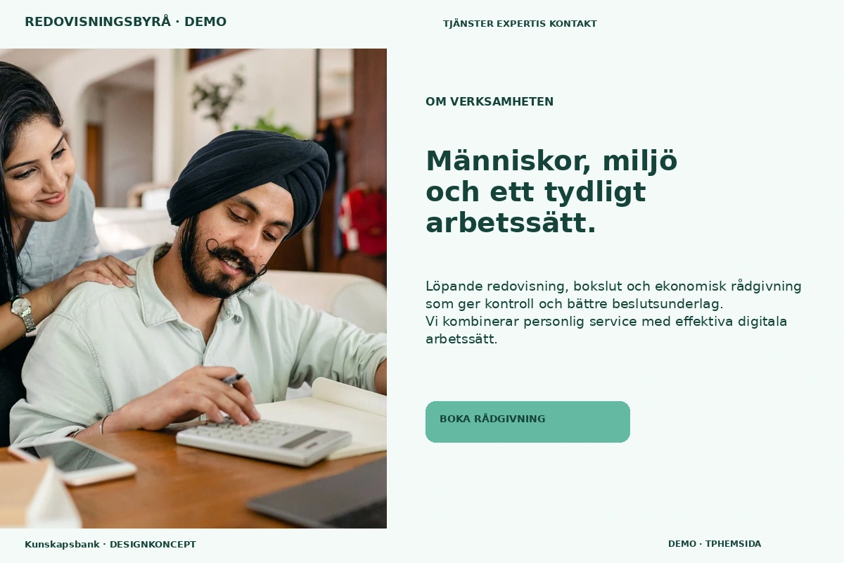 Kunskapsbank – Om verksamheten för redovisningsbyrå