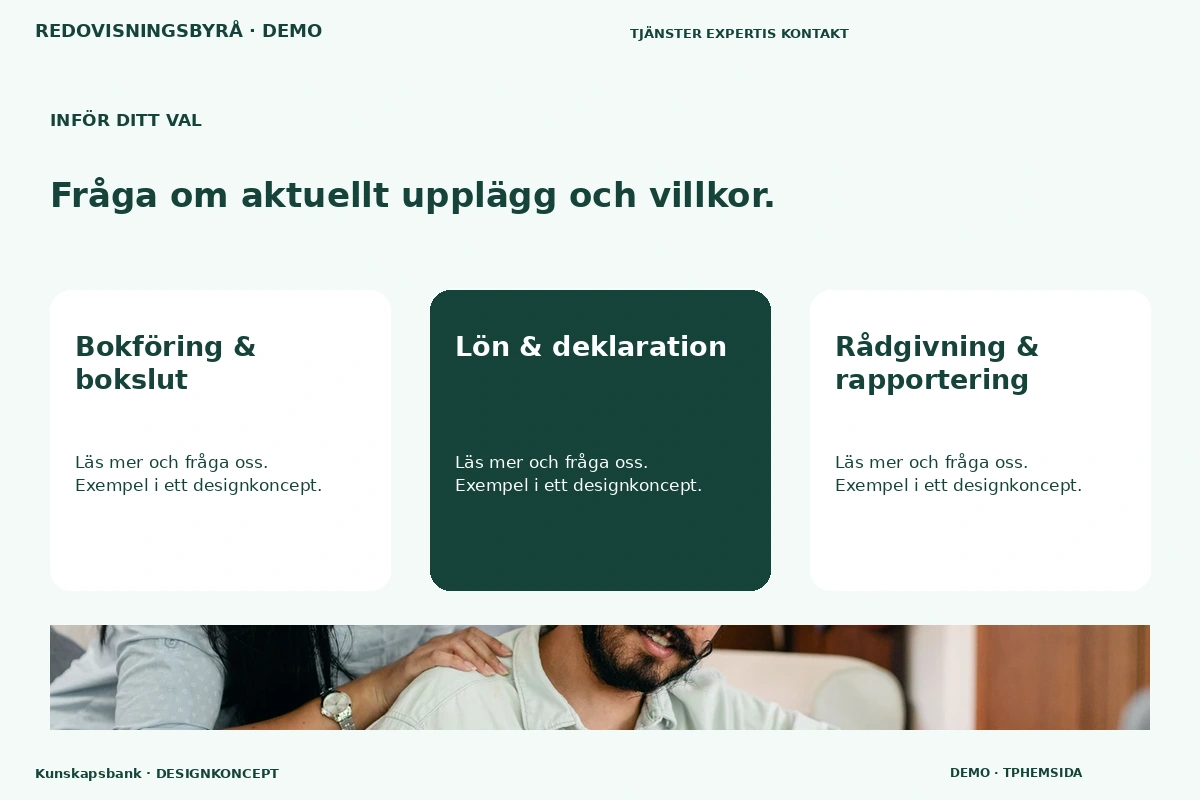 Kunskapsbank – Alternativ & villkor för redovisningsbyrå