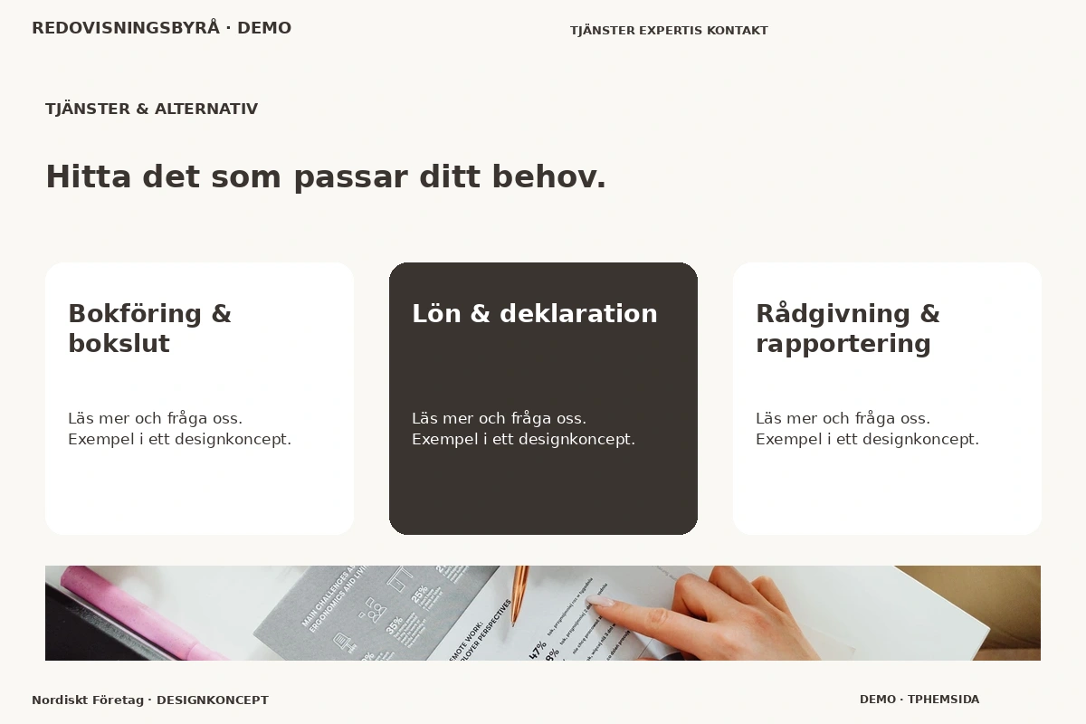 Nordiskt Företag – Tjänster & alternativ för redovisningsbyrå