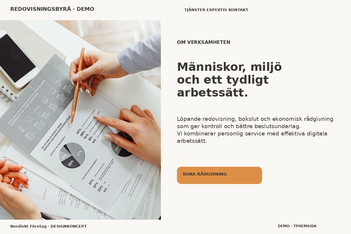 Nordiskt Företag – Om verksamheten för redovisningsbyrå