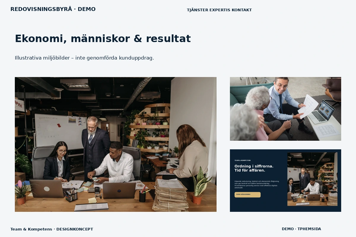 Team & Kompetens – Ekonomi, människor & resultat för redovisningsbyrå