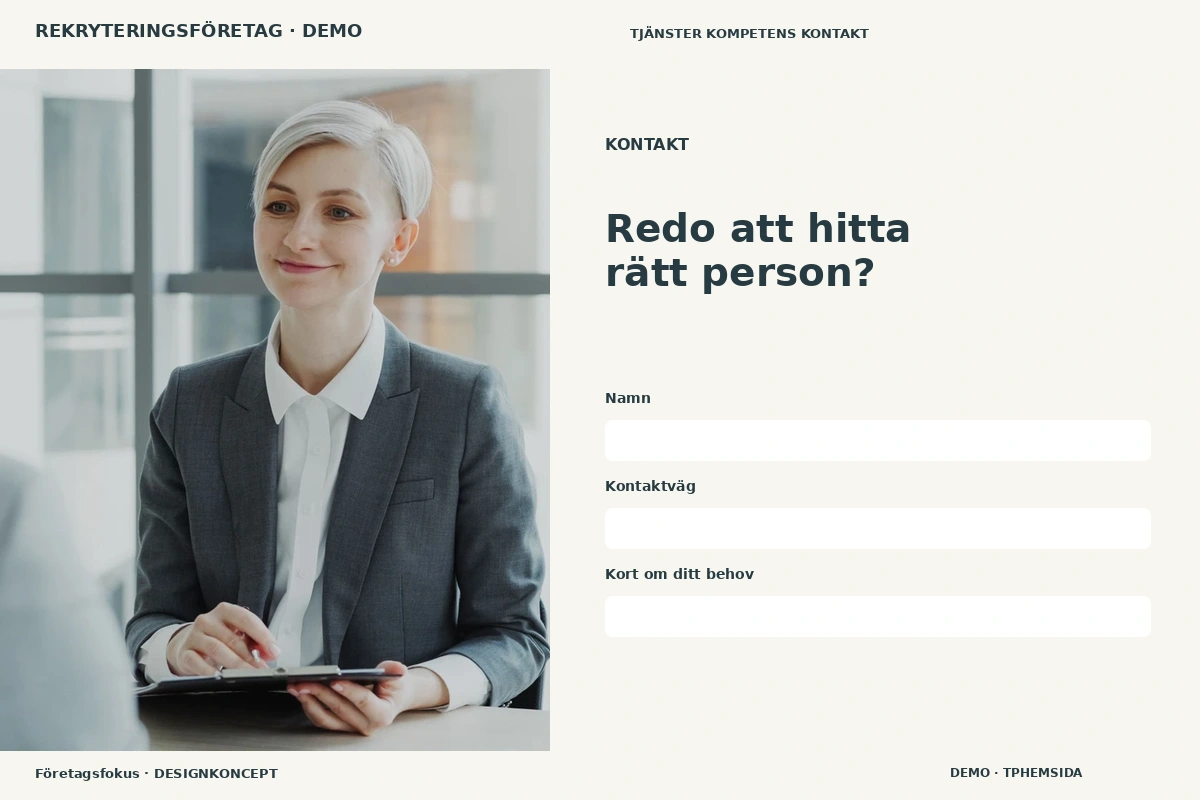 Företagsfokus – Kontakt för rekryteringsföretag