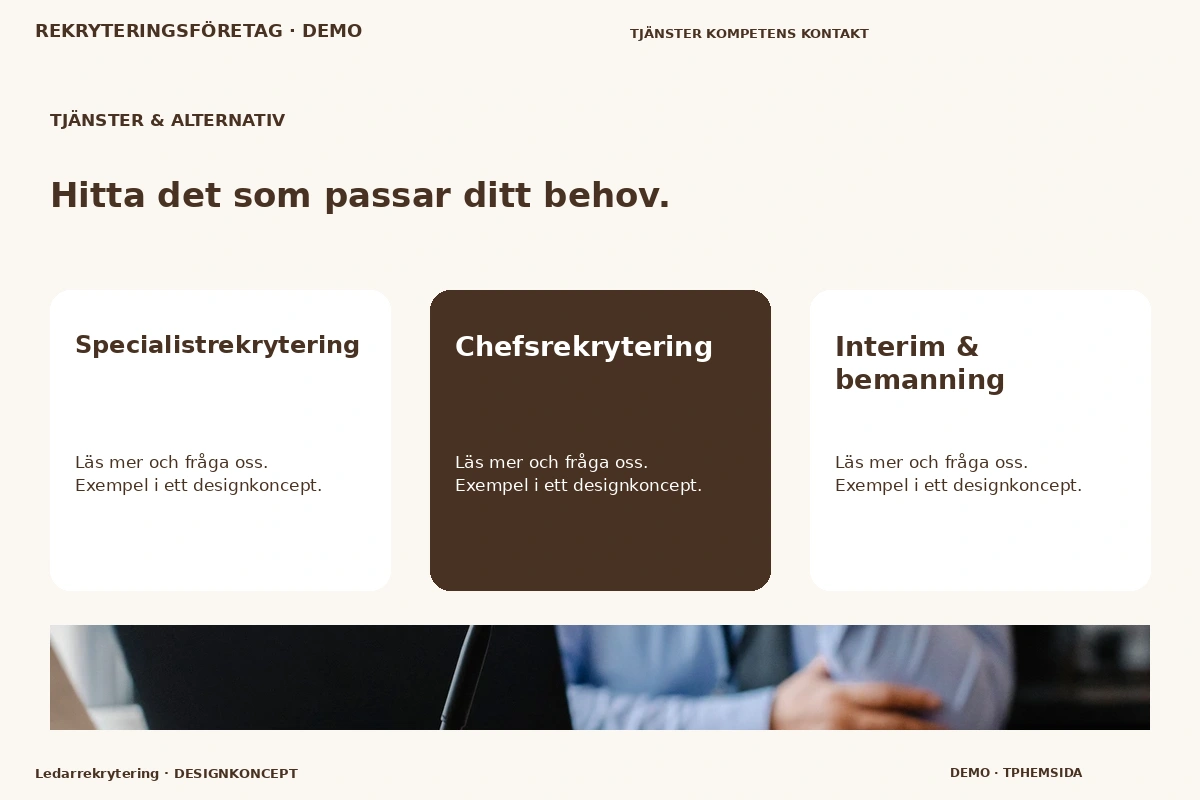 Ledarrekrytering – Tjänster & alternativ för rekryteringsföretag