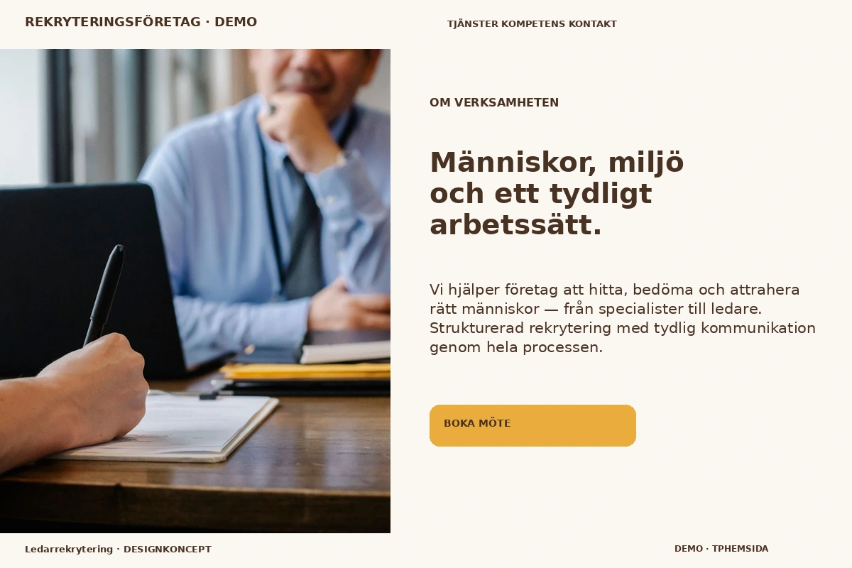 Ledarrekrytering – Om verksamheten för rekryteringsföretag