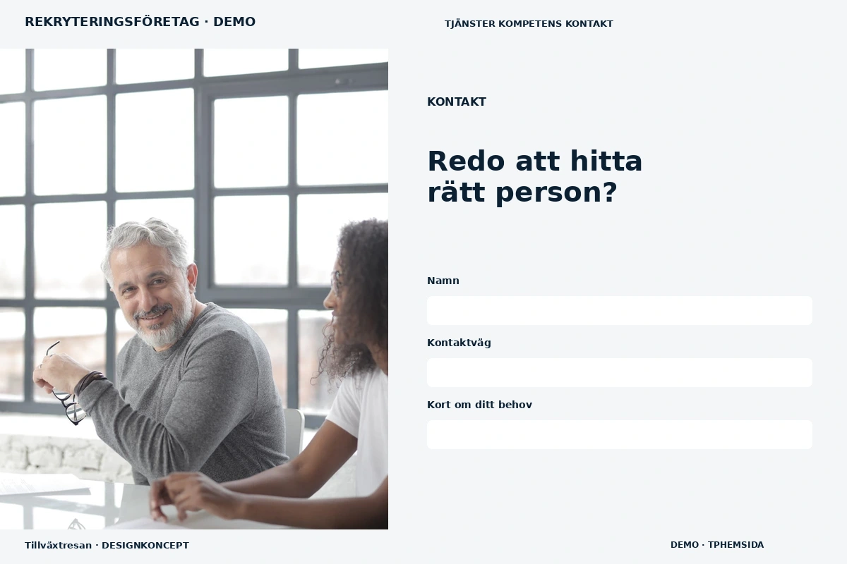 Tillväxtresan – Kontakt för rekryteringsföretag