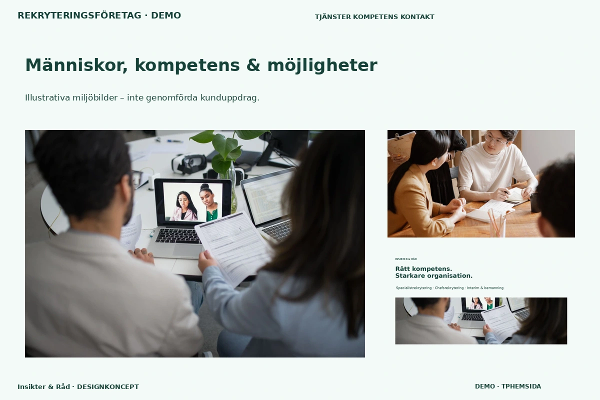 Insikter & Råd – Människor, kompetens & möjligheter för rekryteringsföretag