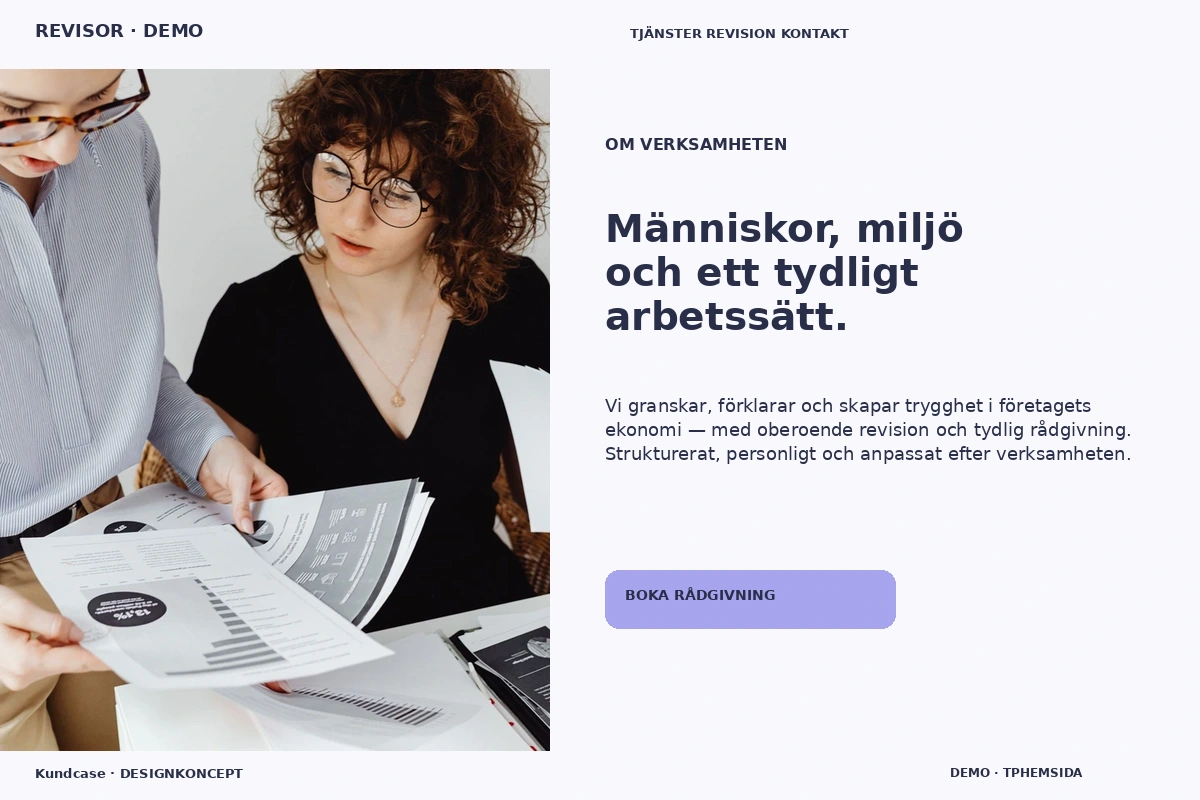 Kundcase – Om verksamheten för revisor