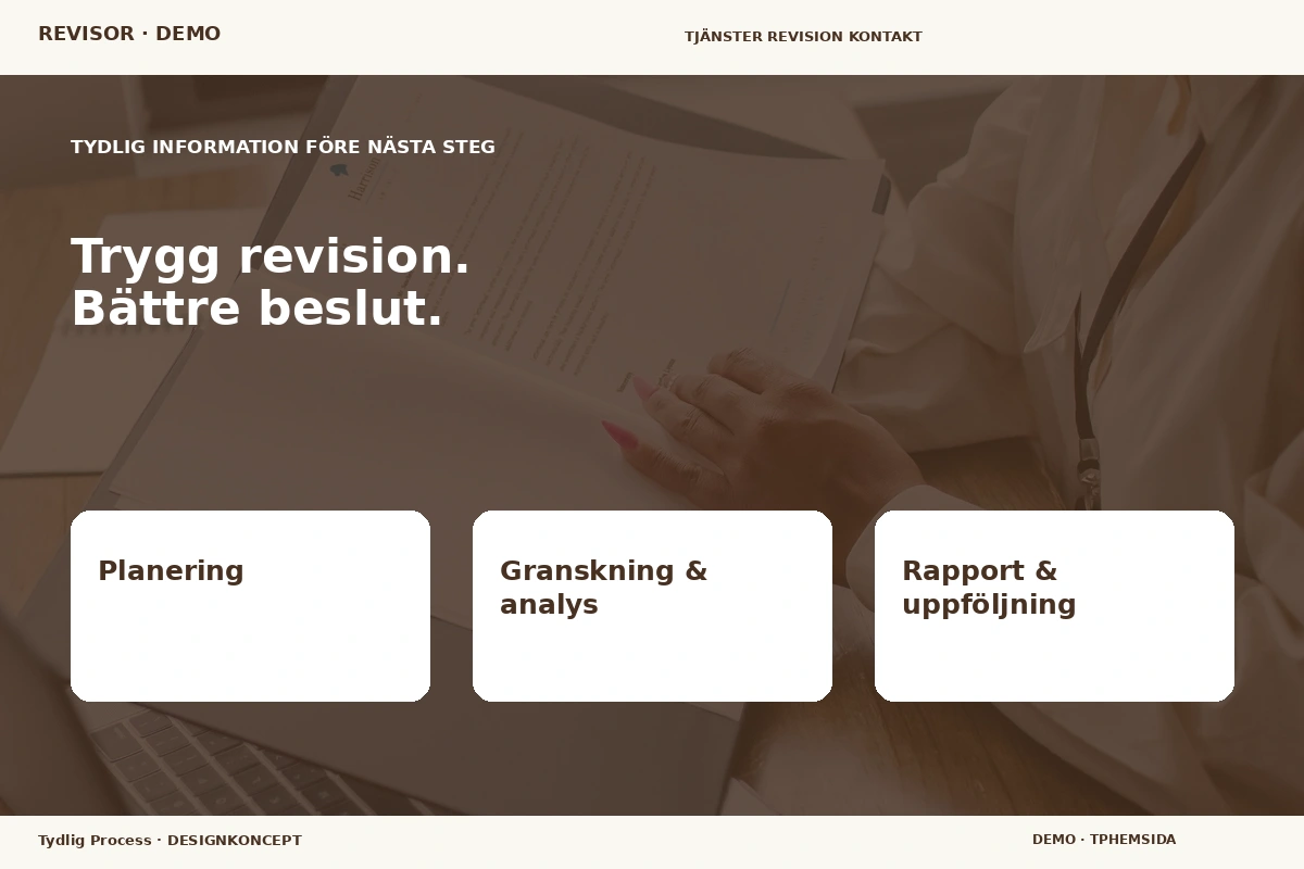 Tydlig Process – Inför ditt val för revisor