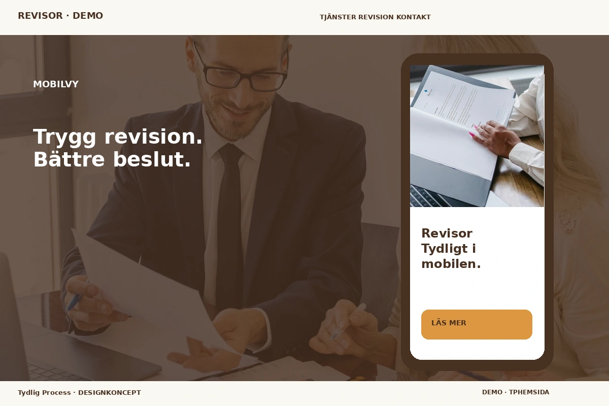 Tydlig Process – Mobilvy för revisor