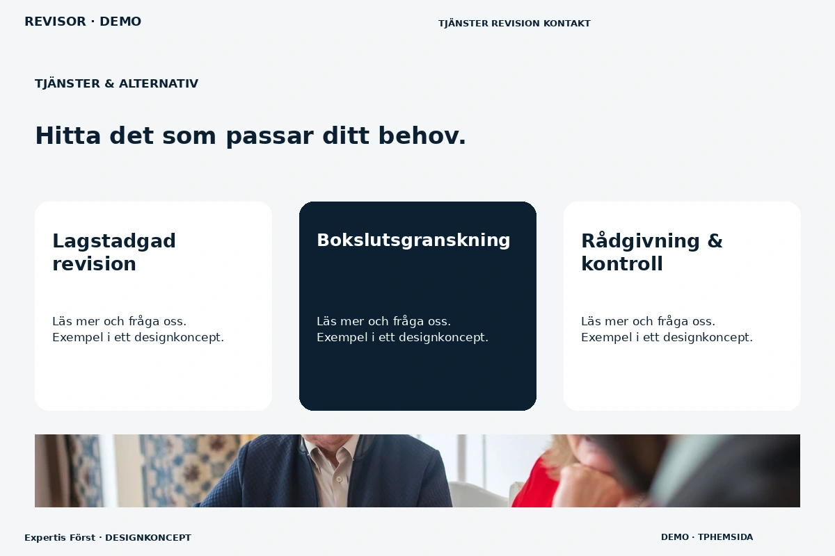 Expertis Först – Tjänster & alternativ för revisor