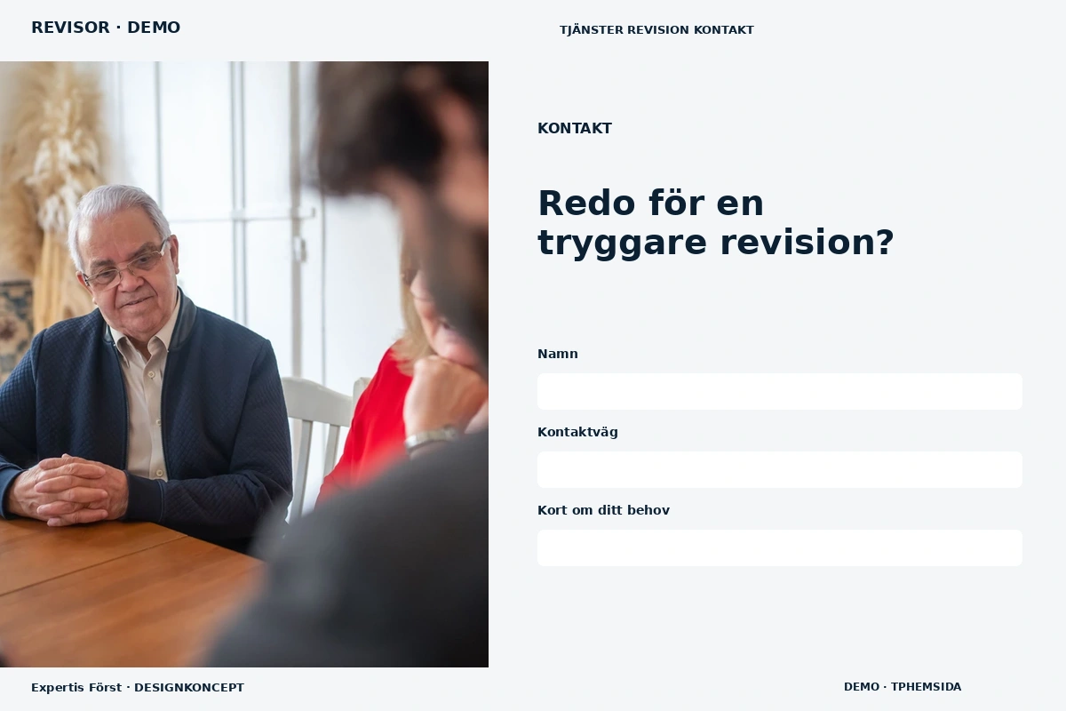 Expertis Först – Kontakt för revisor