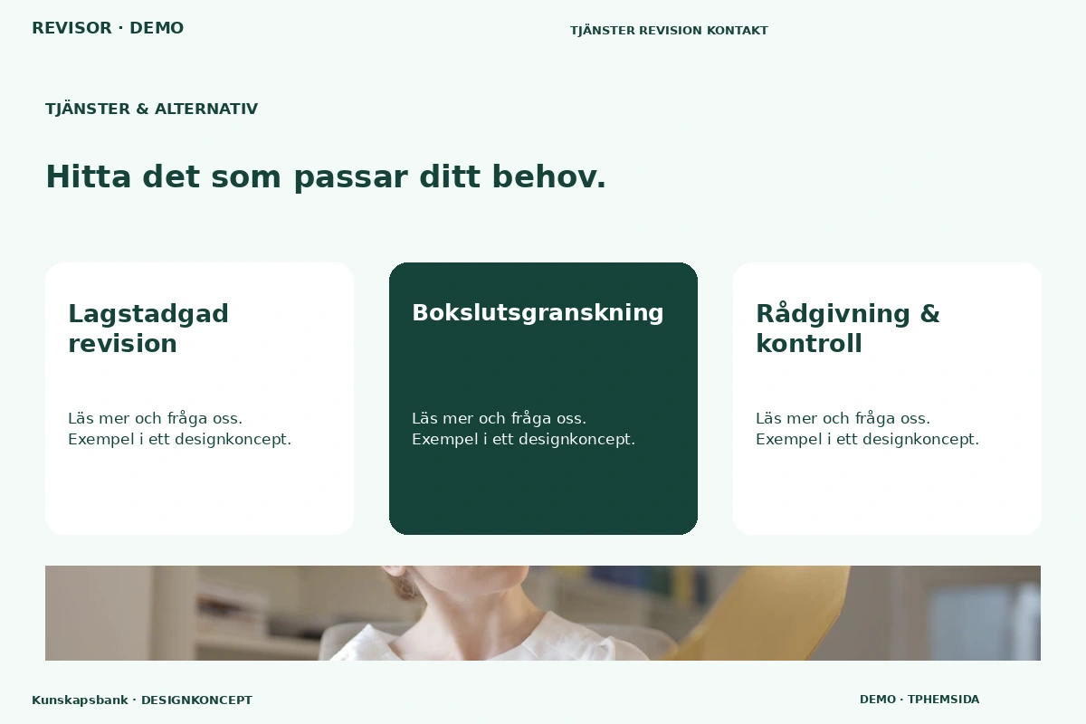 Kunskapsbank – Tjänster & alternativ för revisor