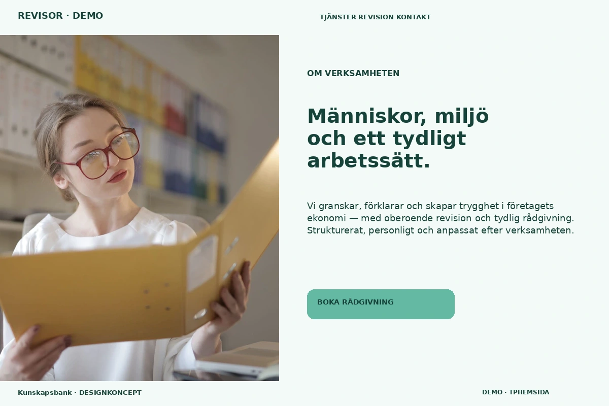 Kunskapsbank – Om verksamheten för revisor