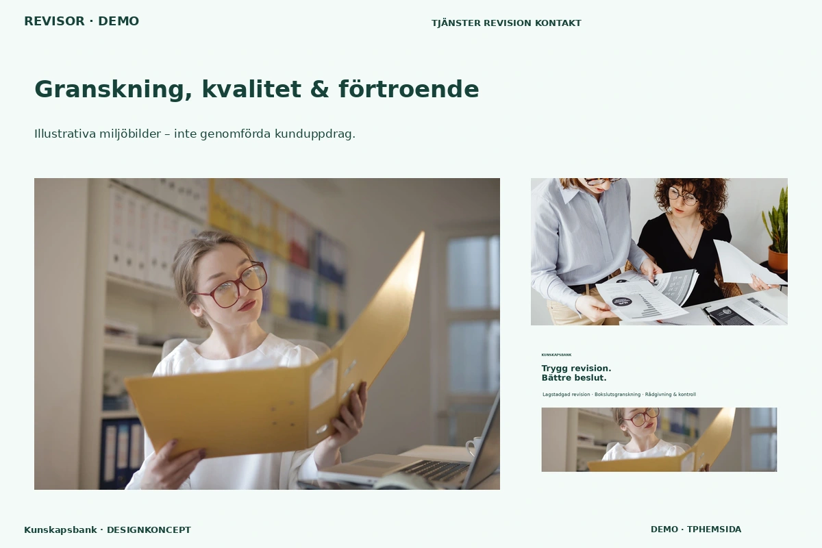 Kunskapsbank – Granskning, kvalitet & förtroende för revisor