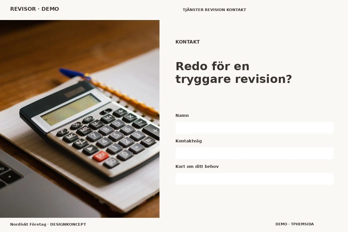 Nordiskt Företag – Kontakt för revisor