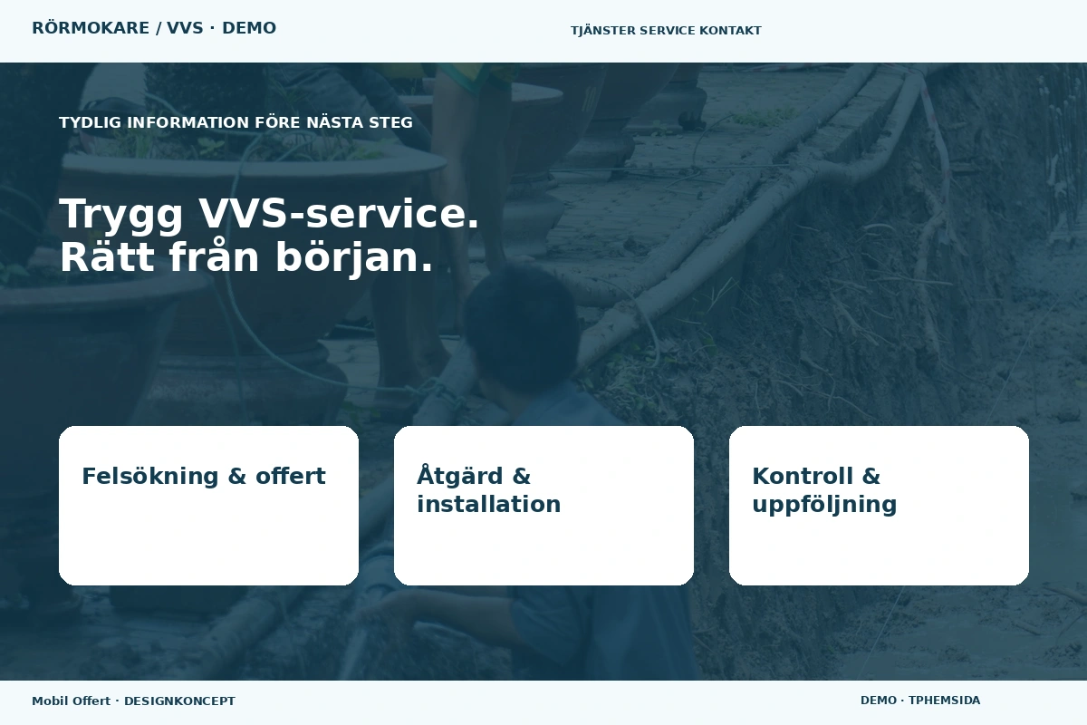 Mobil Offert – Inför ditt val för rörmokare / vvs