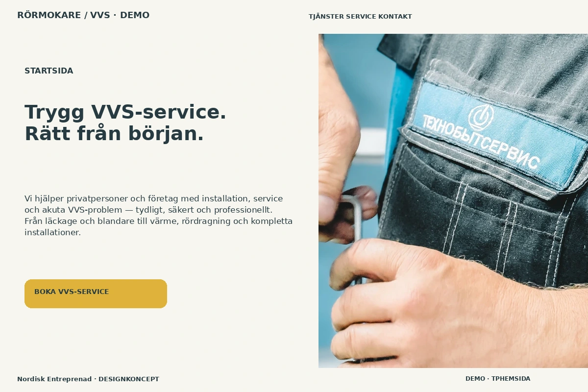 Nordisk Entreprenad – Startsida för rörmokare / vvs