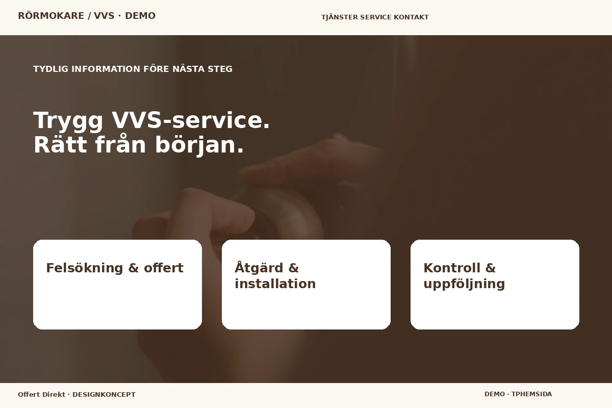 Offert Direkt – Inför ditt val för rörmokare / vvs