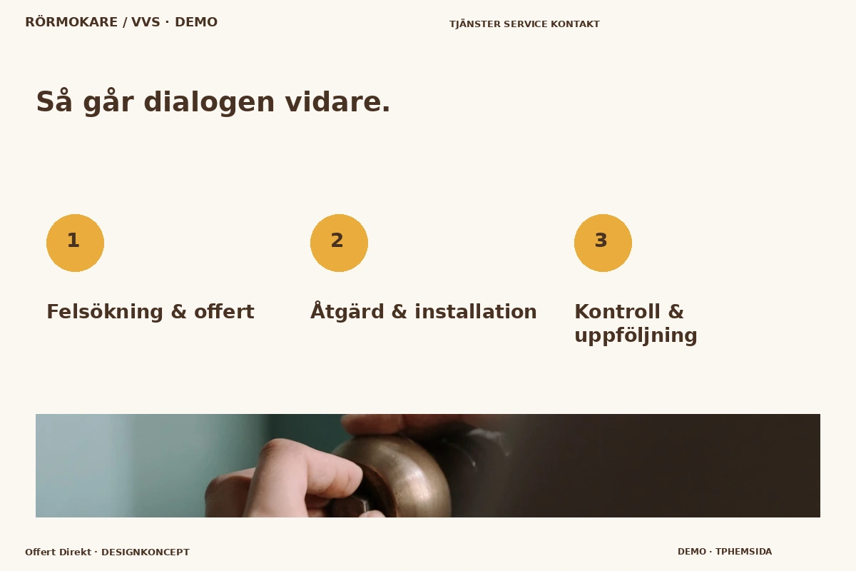 Offert Direkt – Så fungerar dialogen för rörmokare / vvs