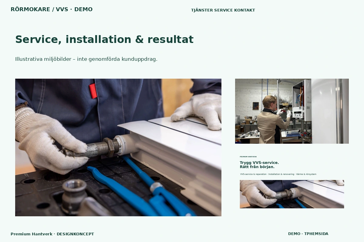 Premium Hantverk – Service, installation & resultat för rörmokare / vvs