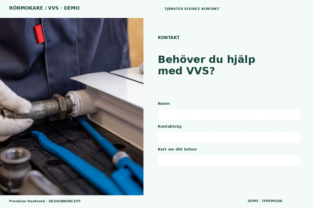 Premium Hantverk – Kontakt för rörmokare / vvs