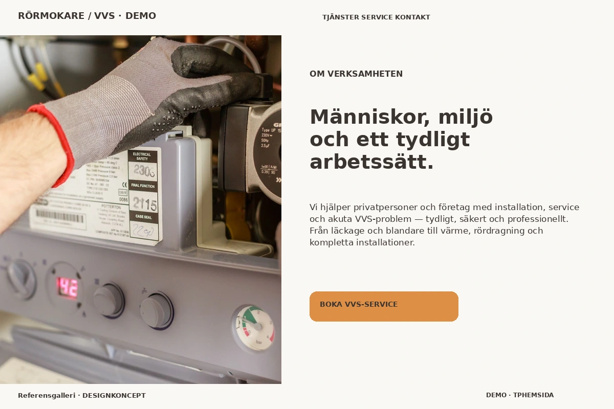 Referensgalleri – Om verksamheten för rörmokare / vvs