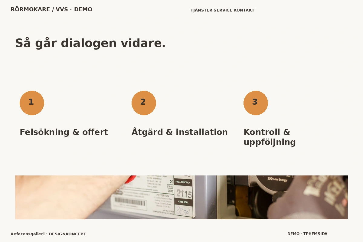 Referensgalleri – Så fungerar dialogen för rörmokare / vvs