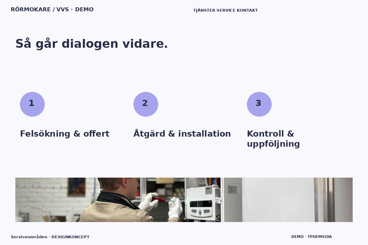 Serviceområden – Så fungerar dialogen för rörmokare / vvs