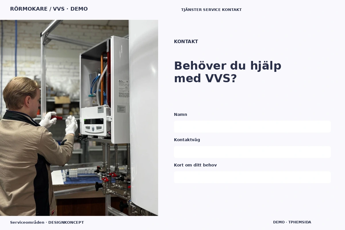Serviceområden – Kontakt för rörmokare / vvs