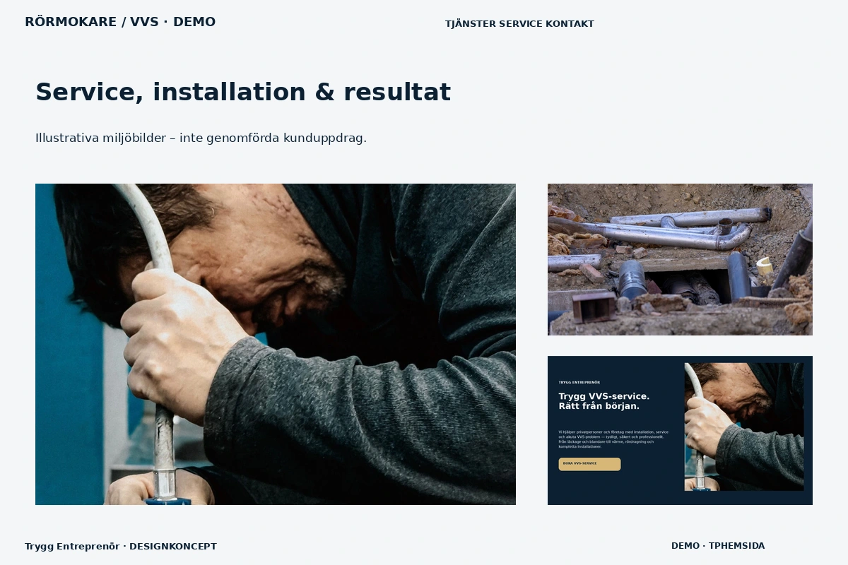 Trygg Entreprenör – Service, installation & resultat för rörmokare / vvs