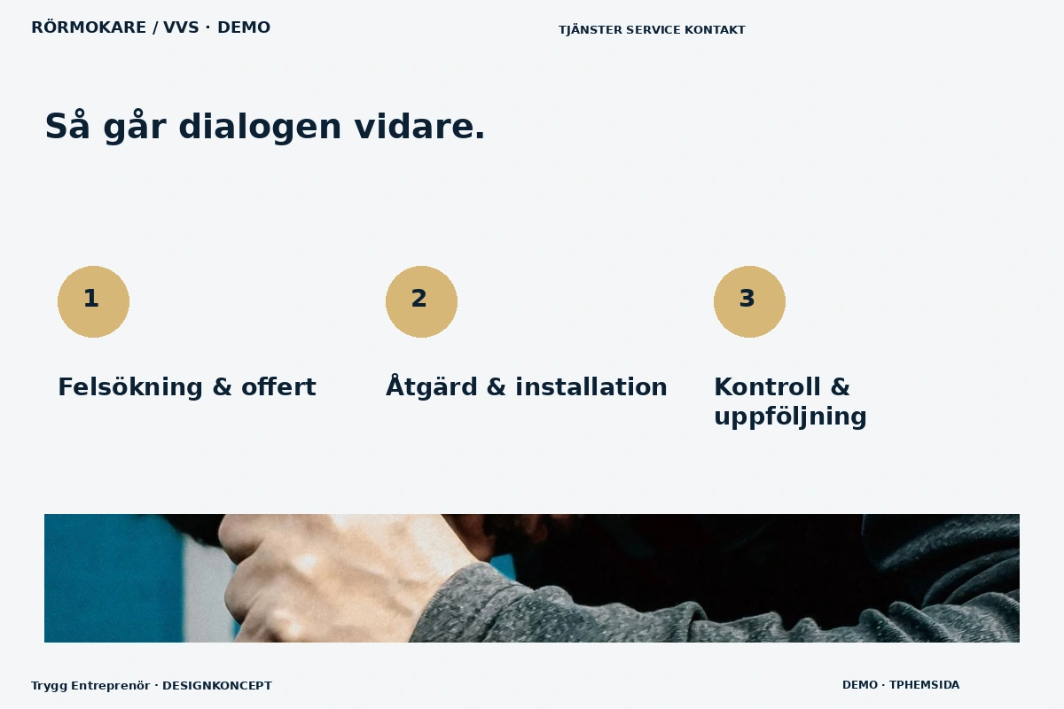 Trygg Entreprenör – Så fungerar dialogen för rörmokare / vvs