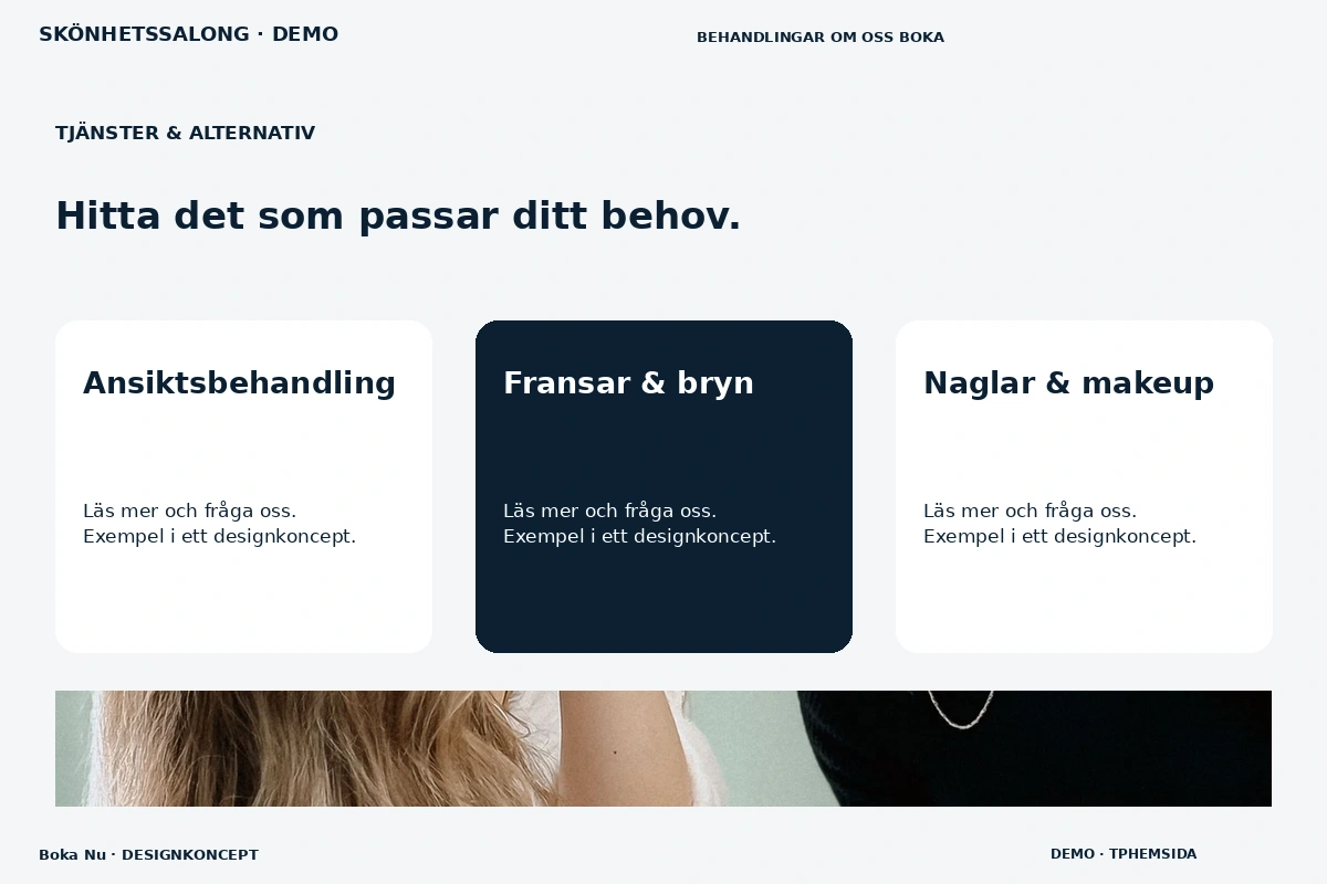 Boka Nu – Tjänster & alternativ för skönhetssalong