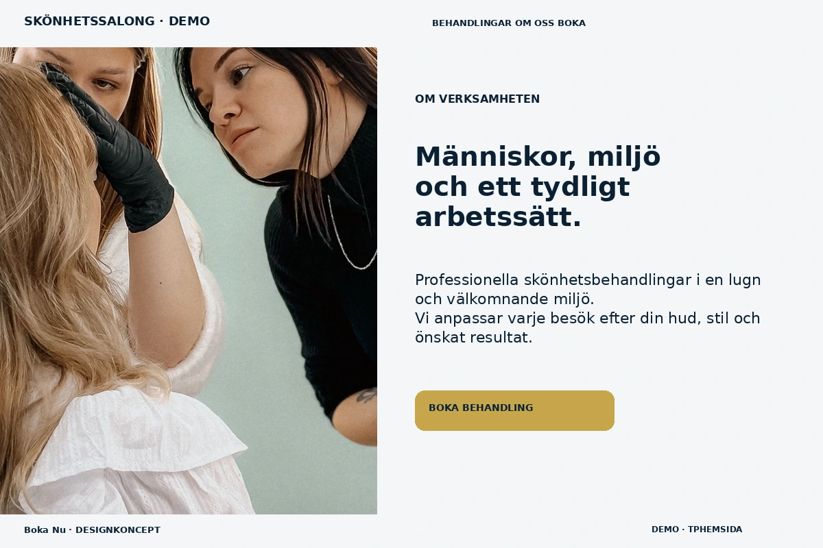 Boka Nu – Om verksamheten för skönhetssalong