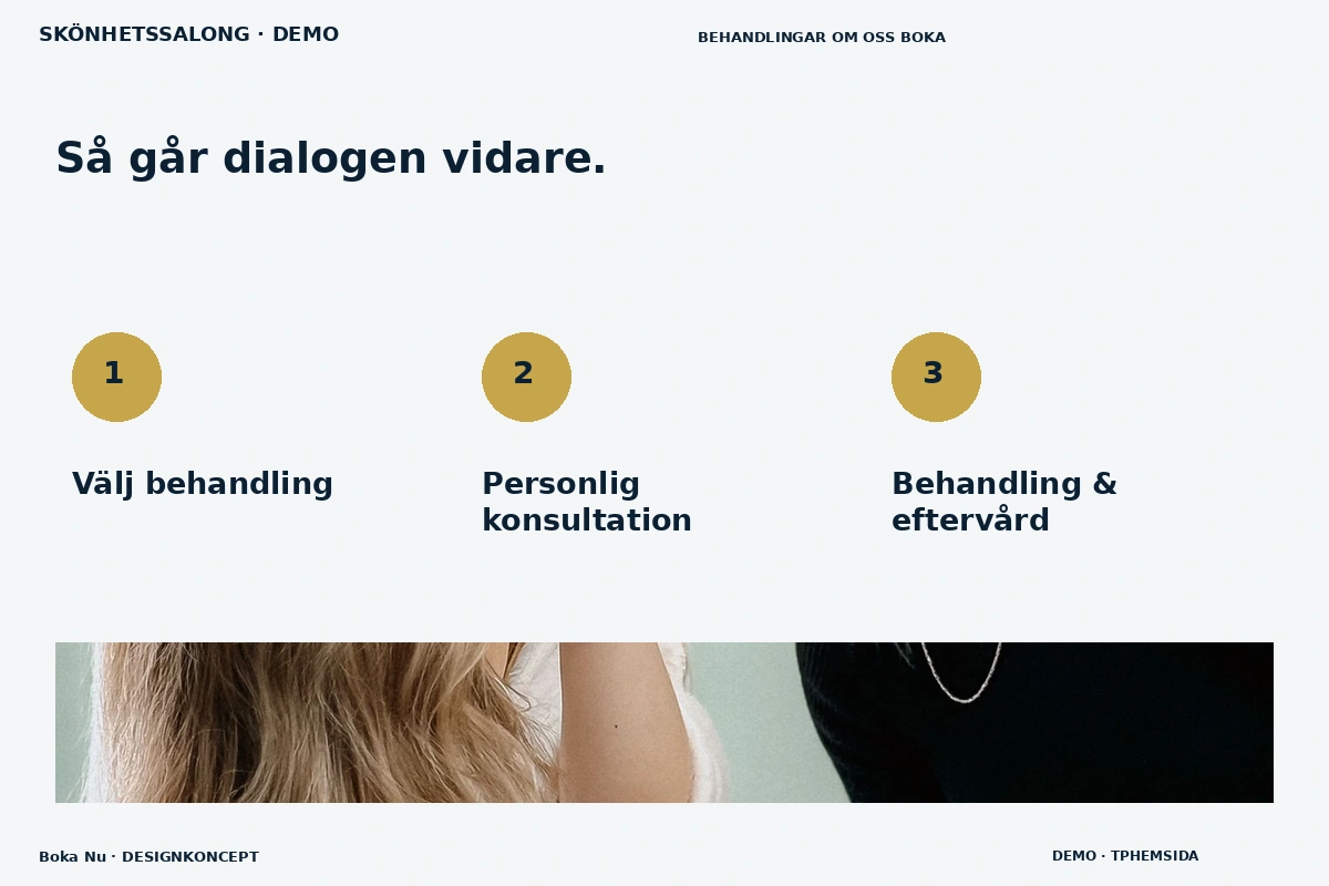 Boka Nu – Så fungerar dialogen för skönhetssalong