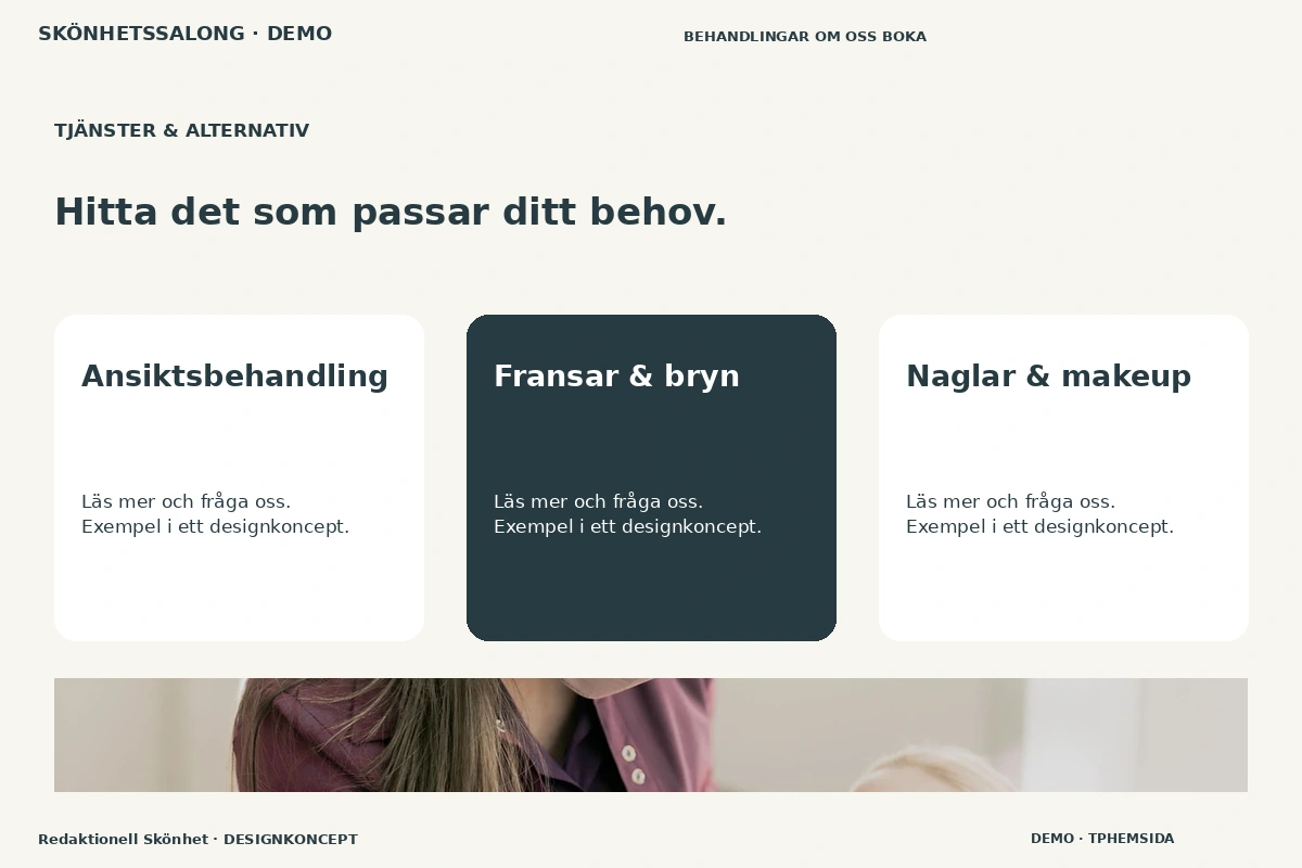 Redaktionell Skönhet – Tjänster & alternativ för skönhetssalong