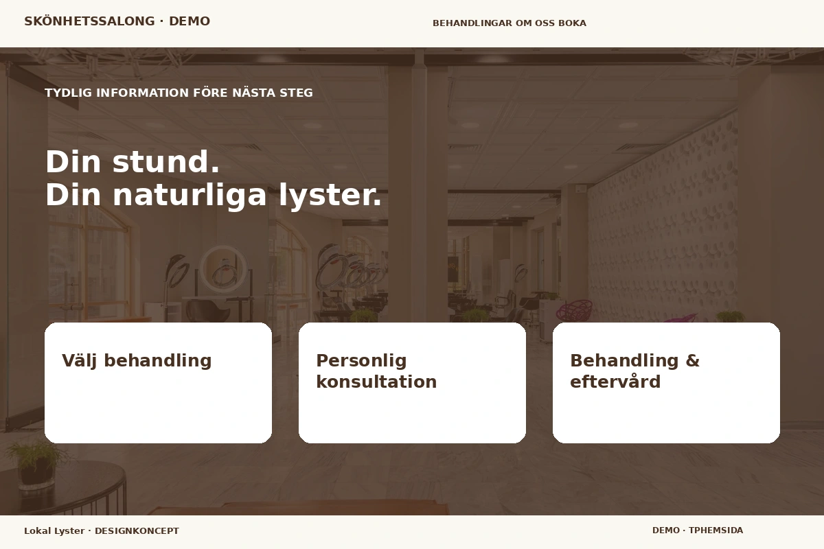 Lokal Lyster – Inför ditt val för skönhetssalong