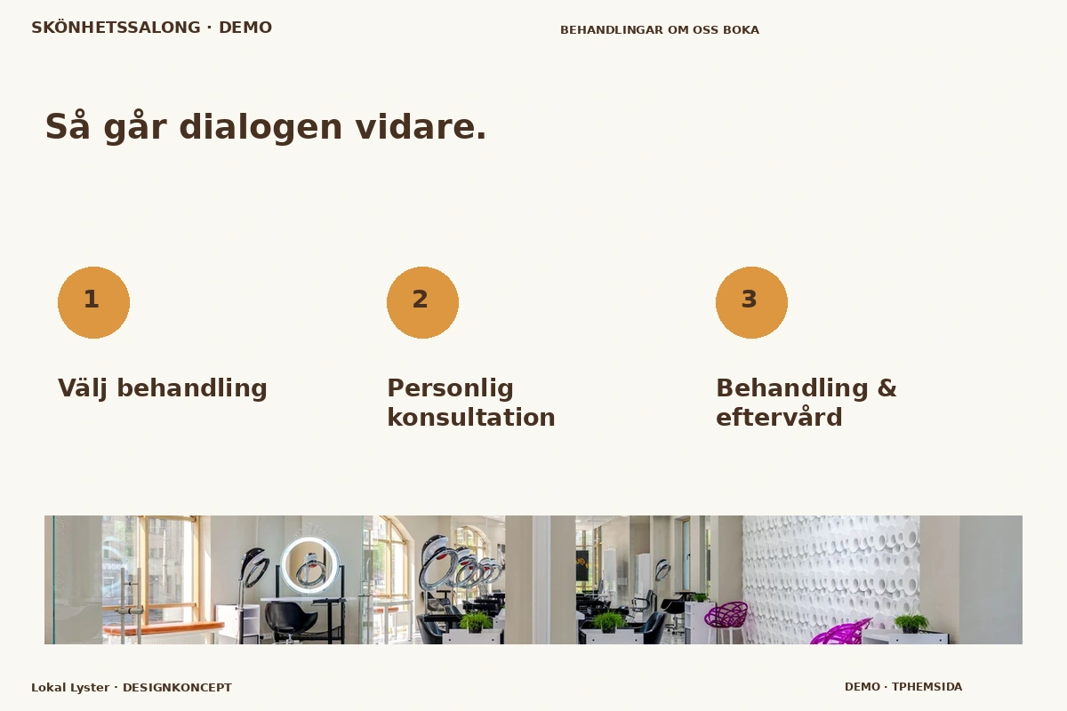 Lokal Lyster – Så fungerar dialogen för skönhetssalong